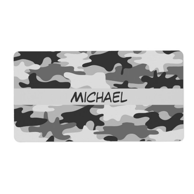 Charcoal Gray Camouflage Camouflage Name Personali (Vorne)