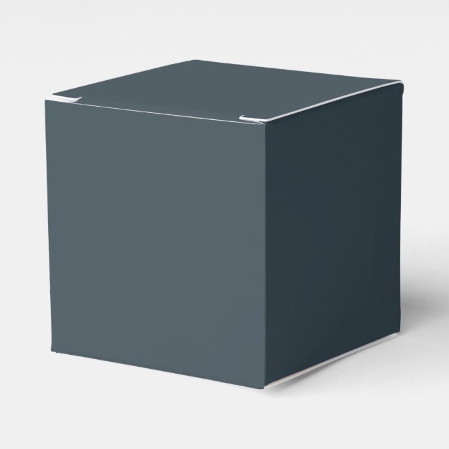Charcoal Gray Classic Favor Box Geschenkschachtel (Vorderseite)