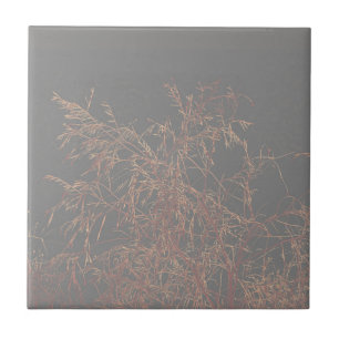 Charcoal Gray Golden Tree Brunches Sky Fliese