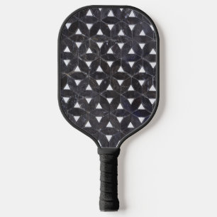 Charcoal Gray   Mosaik   Blume des Lebens Pickleball Schläger