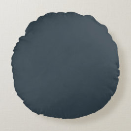 Charcoal Gray Rundes Kissen