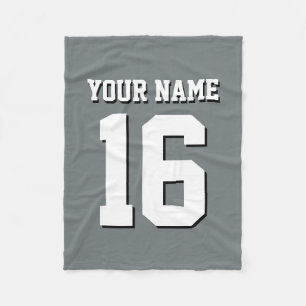 Charcoal Gray Sports Jersey Team Jersey Fleecedecke