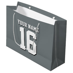 Charcoal Gray Sports Jersey Team Jersey Große Geschenktüte