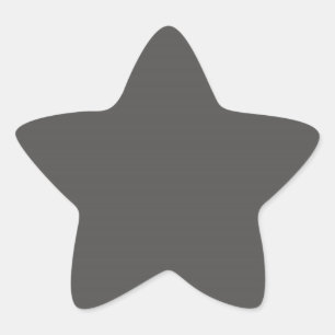 Charcoal Gray Star Sticker