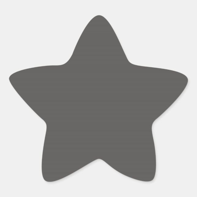 Charcoal Gray Star Sticker (Vorderseite)