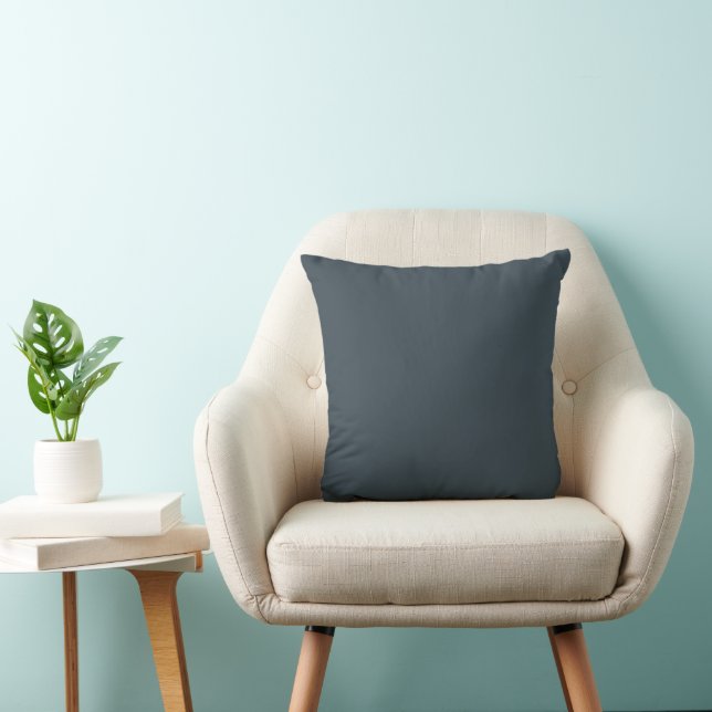 Charcoal Gray Throw Kissen (Stuhl )