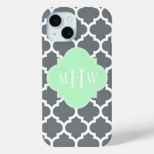 Charcoal Gray White marokkanisch #5 Minze Name Mon Case-Mate iPhone Hülle