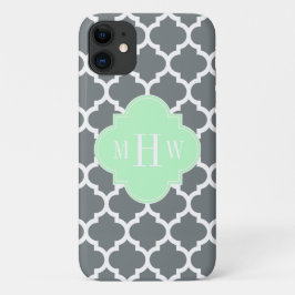 Charcoal Gray White marokkanisch #5 Minze Name Mon Case-Mate iPhone Hülle