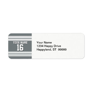 Charcoal Gray White Team Jersey Benutzername