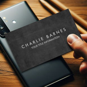 Charcoal Grunge Business Card Visitenkarte