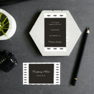 Charcoal Infinite Dragonfly Business Card Visitenkarte