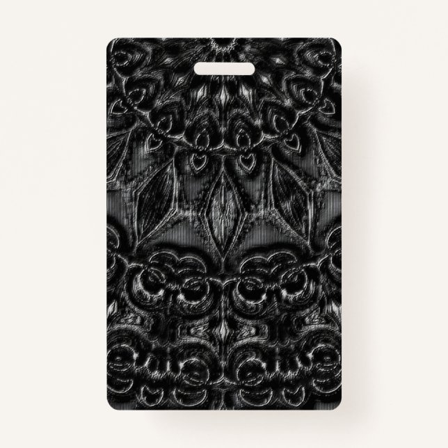 Charcoal Mandala  Badge Ausweis (Vorderseite)