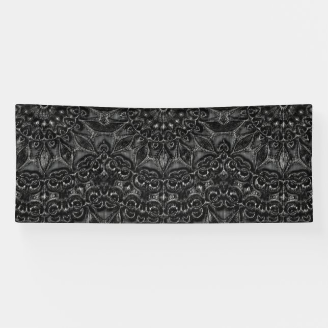 Charcoal Mandala Banner (Horizontal)
