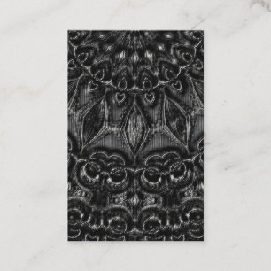 Charcoal Mandala Business Card Visitenkarte