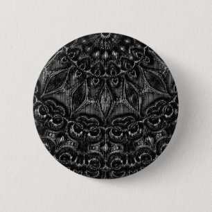Charcoal Mandala Button