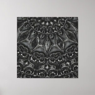 Charcoal Mandala Canvas Print Leinwanddruck