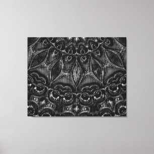 Charcoal Mandala Canvas Print Leinwanddruck