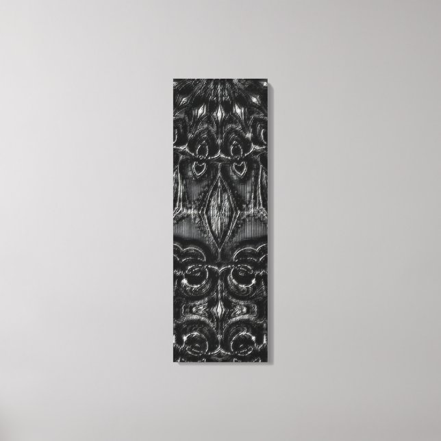 Charcoal Mandala Canvas Print Leinwanddruck (Vorderseite)