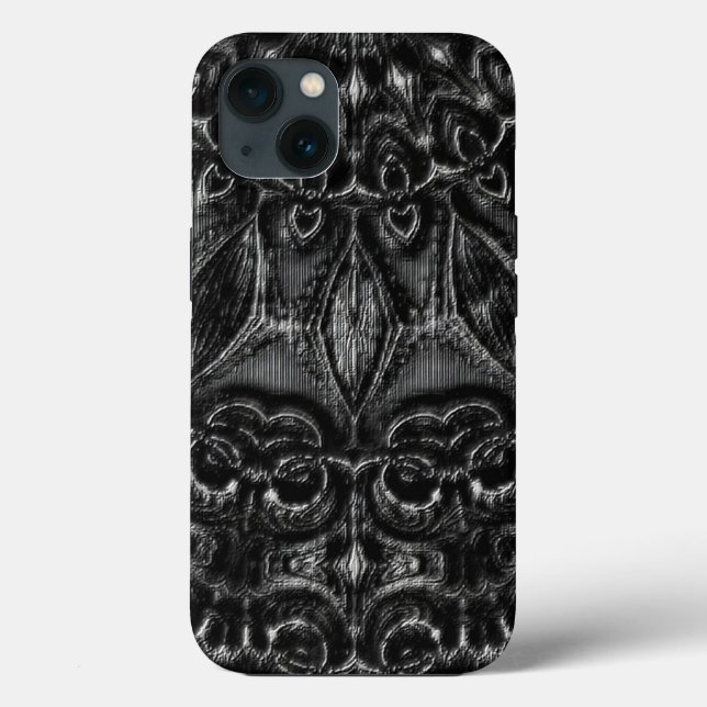 Charcoal Mandala Case-Mate iPhone Hülle (Rückseite)
