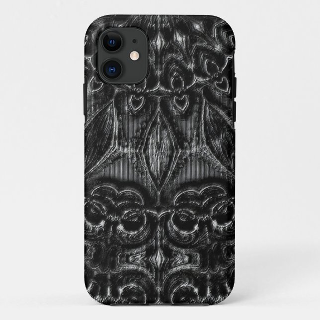 Charcoal Mandala  Case-Mate iPhone Hülle (Rückseite)