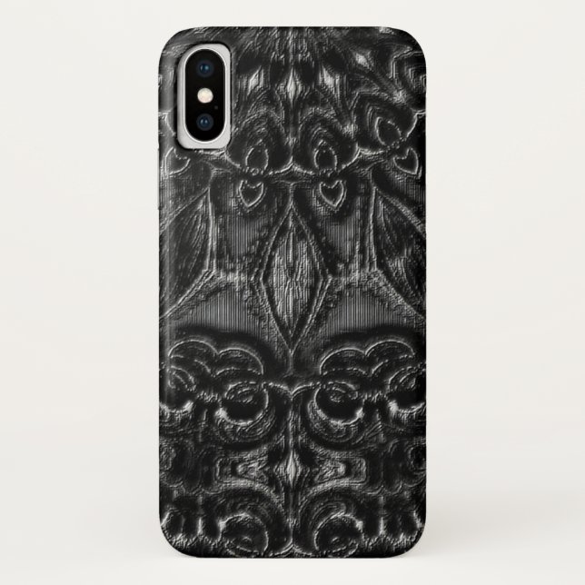Charcoal Mandala Case-Mate iPhone Hülle (Rückseite)