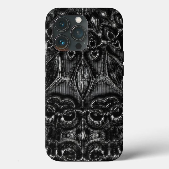 Charcoal Mandala  Case-Mate iPhone Hülle (Rückseite)