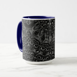 Charcoal Mandala Coffee Tasse