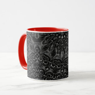Charcoal Mandala Coffee Tasse
