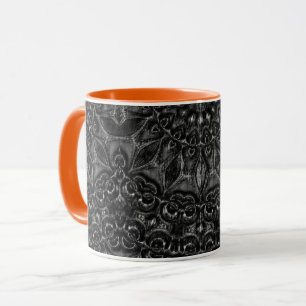Charcoal Mandala Coffee Tasse
