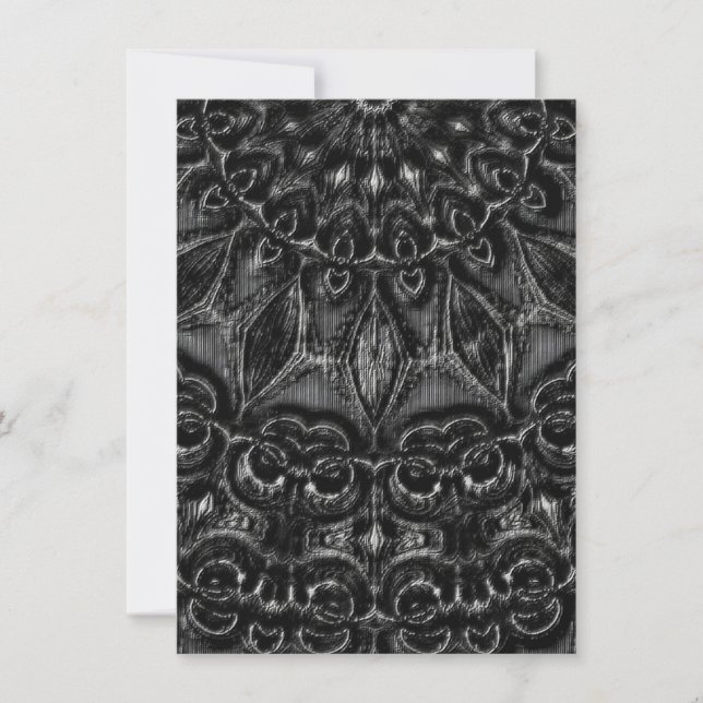 Charcoal Mandala Dankeschön Karte (Vorderseite)
