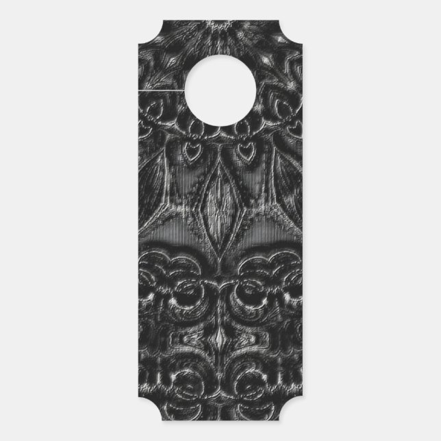Charcoal Mandala Door Hanger Türanhänger (Vorderseite)