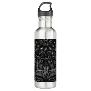 Charcoal Mandala Edelstahlflasche