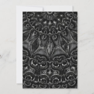 Charcoal Mandala Feiertagskarte