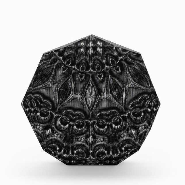Charcoal Mandala Foto Block (Vorderseite)