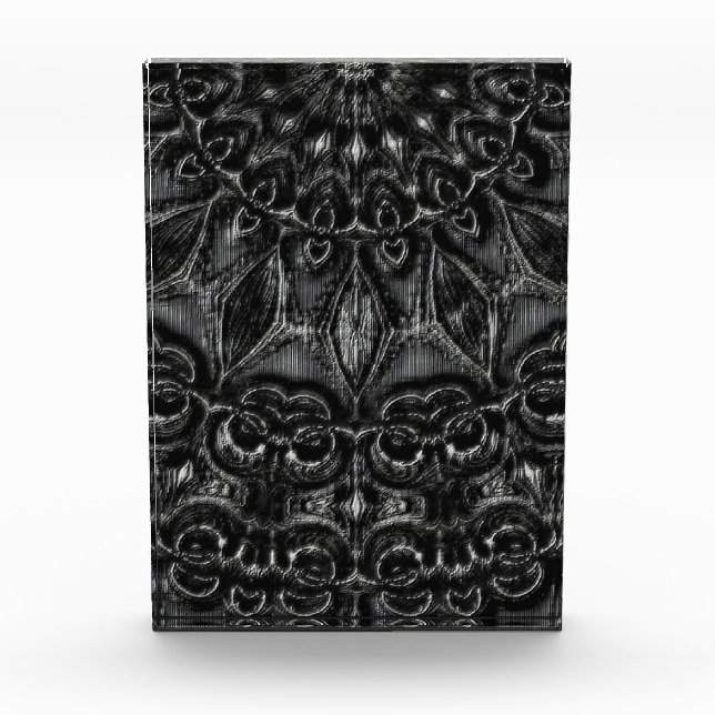 Charcoal Mandala Foto Block (Vorderseite)