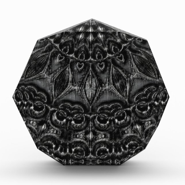 Charcoal Mandala Foto Block (Vorderseite)