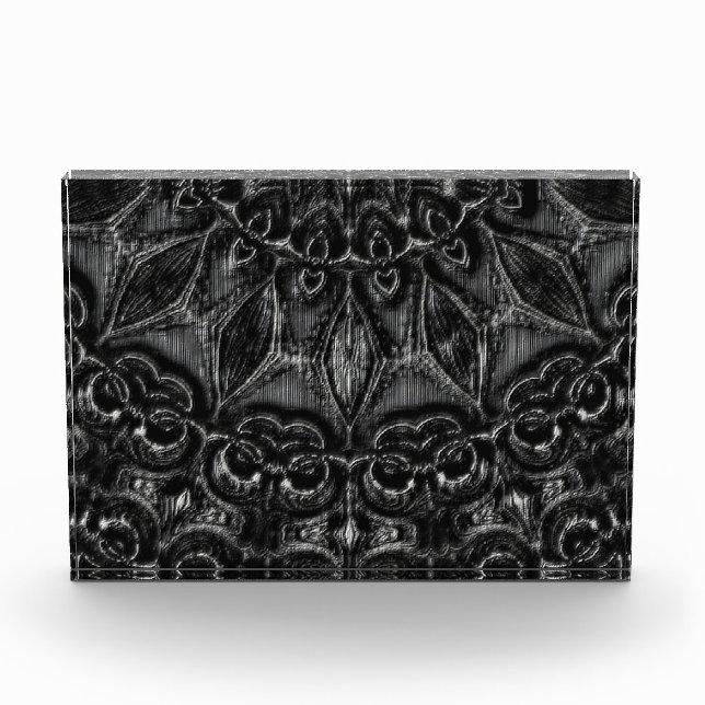 Charcoal Mandala Fotoblock (Vorderseite)