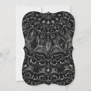 Charcoal Mandala Holiday Card Feiertagskarte