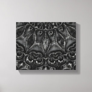 Charcoal Mandala Leinwanddruck