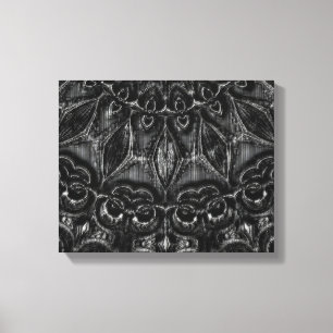 Charcoal Mandala Leinwanddruck
