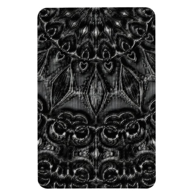Charcoal Mandala Magnet (Vertikal)