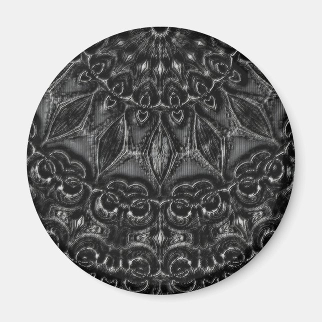 Charcoal Mandala Magnet (Vorne)