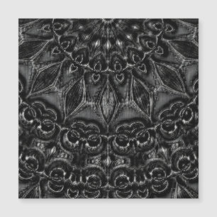 Charcoal Mandala Magnetkarte