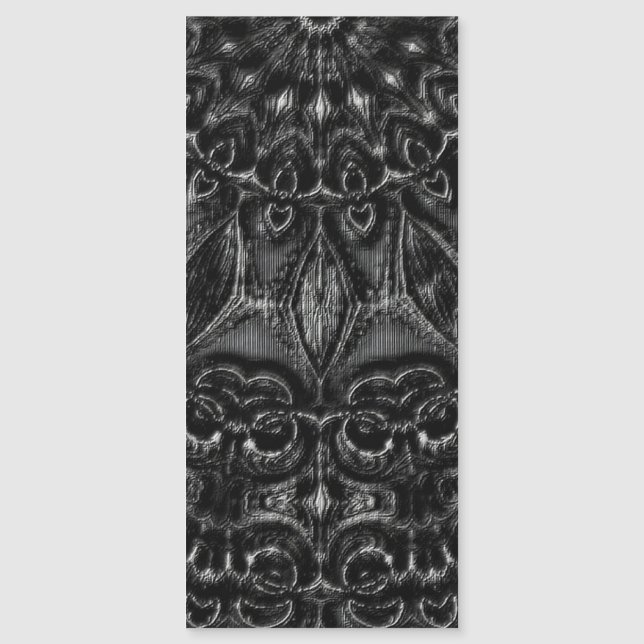 Charcoal Mandala Magnetkarte (Vorderseite)