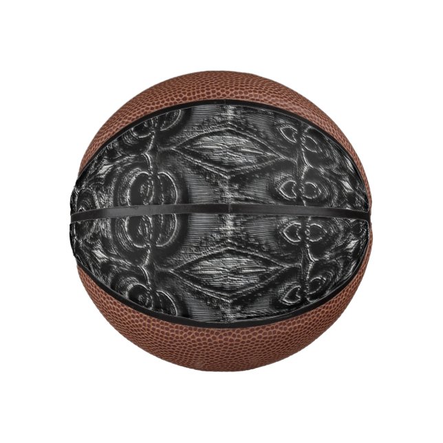 Charcoal Mandala Mini Basketball (Vorderseite)