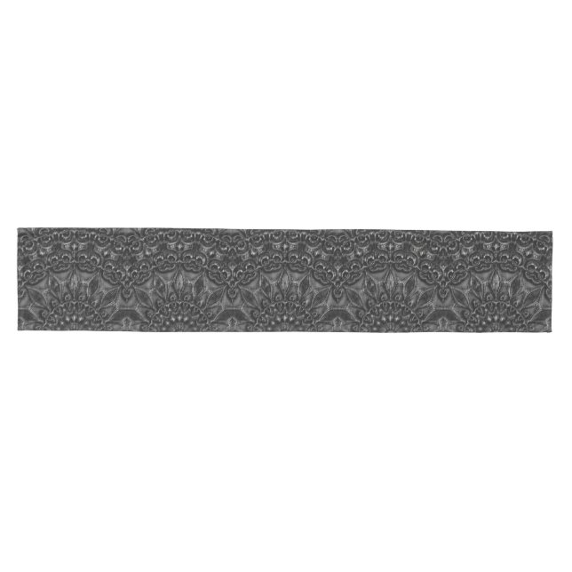 Charcoal Mandala Mittelgroßer Tischläufer (Horizontal)