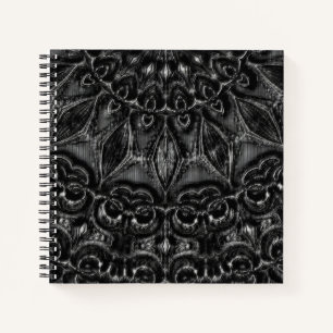Charcoal Mandala Notebook Notizbuch