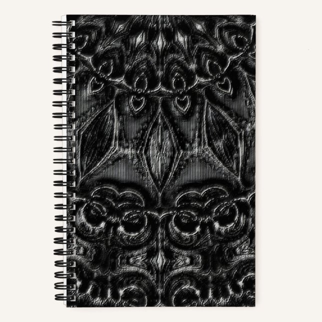 Charcoal Mandala Notebook Notizbuch (Vorderseite)