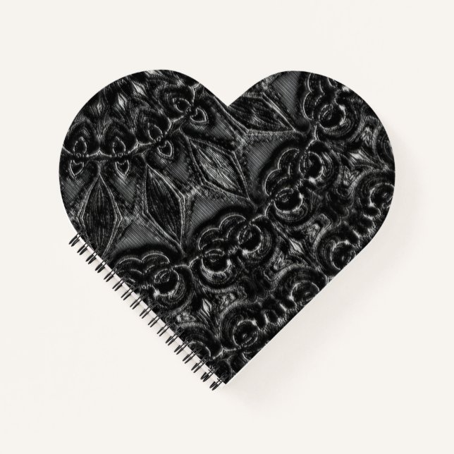 Charcoal Mandala Notebook Notizbuch (Vorderseite)