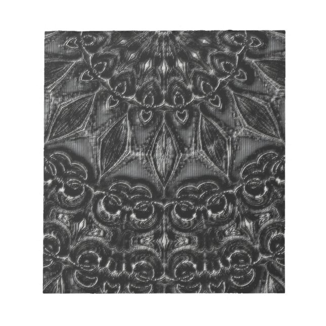 Charcoal Mandala Notizblock (Vorderseite)